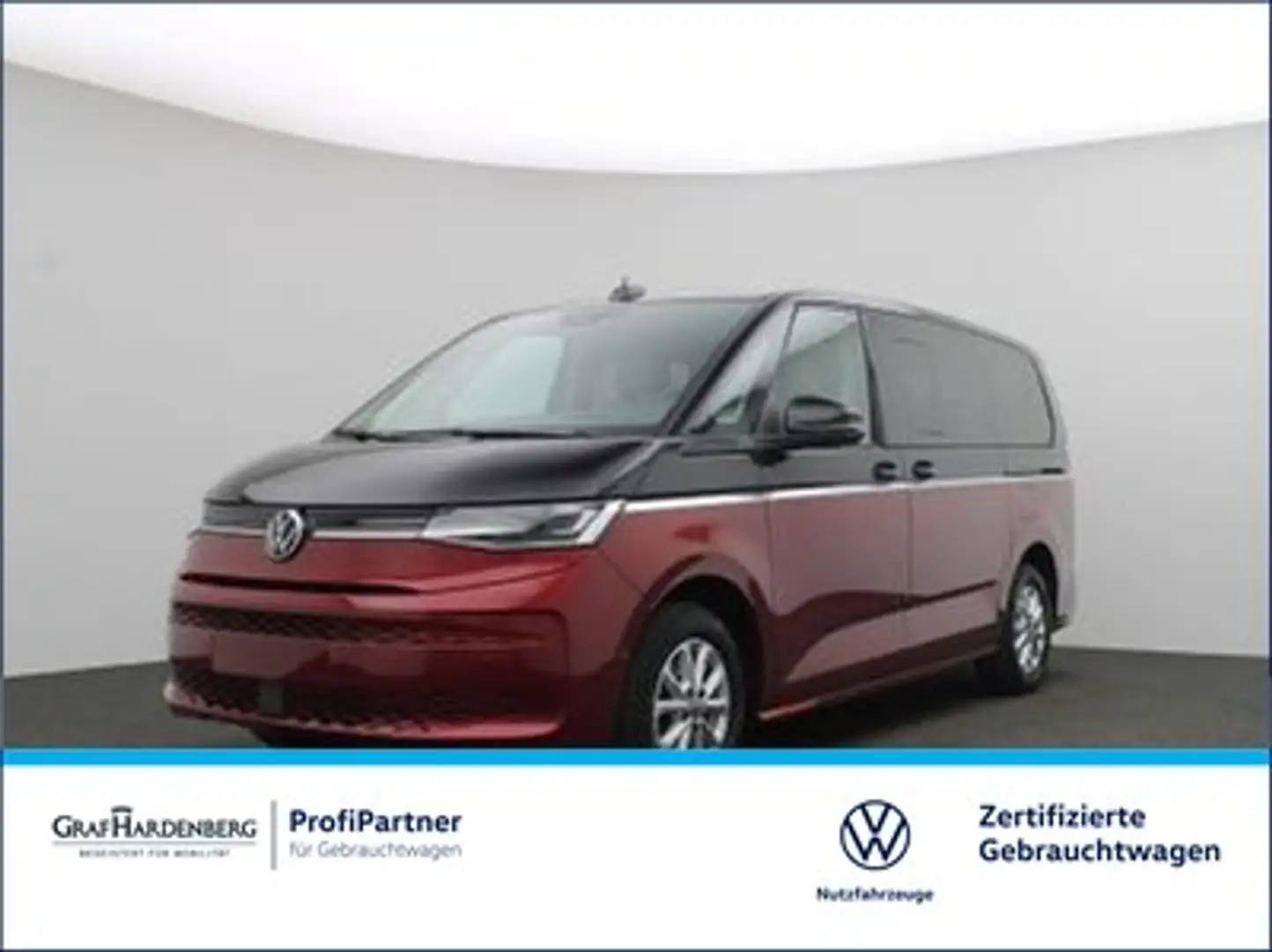 Volkswagen T7 Multivan Life LÜ lang TDI DSG 7Sitz AHK Leder Červená - 1
