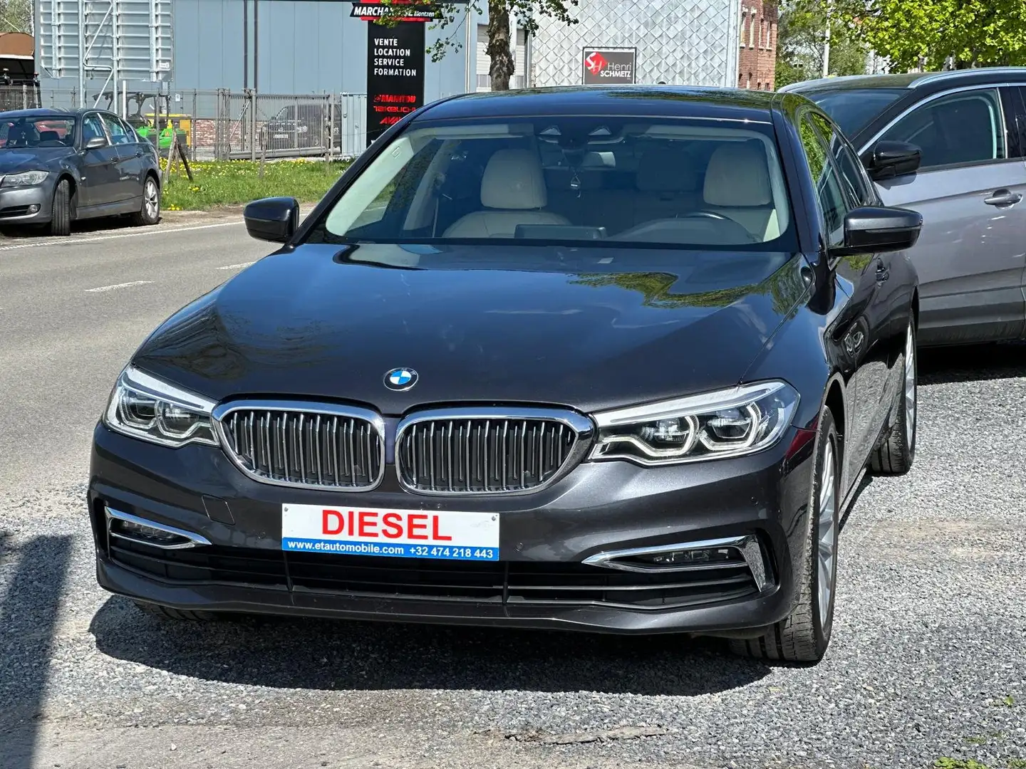 BMW 520 *CUIR* GPS* CARNET*GARANTIE* Gris - 1