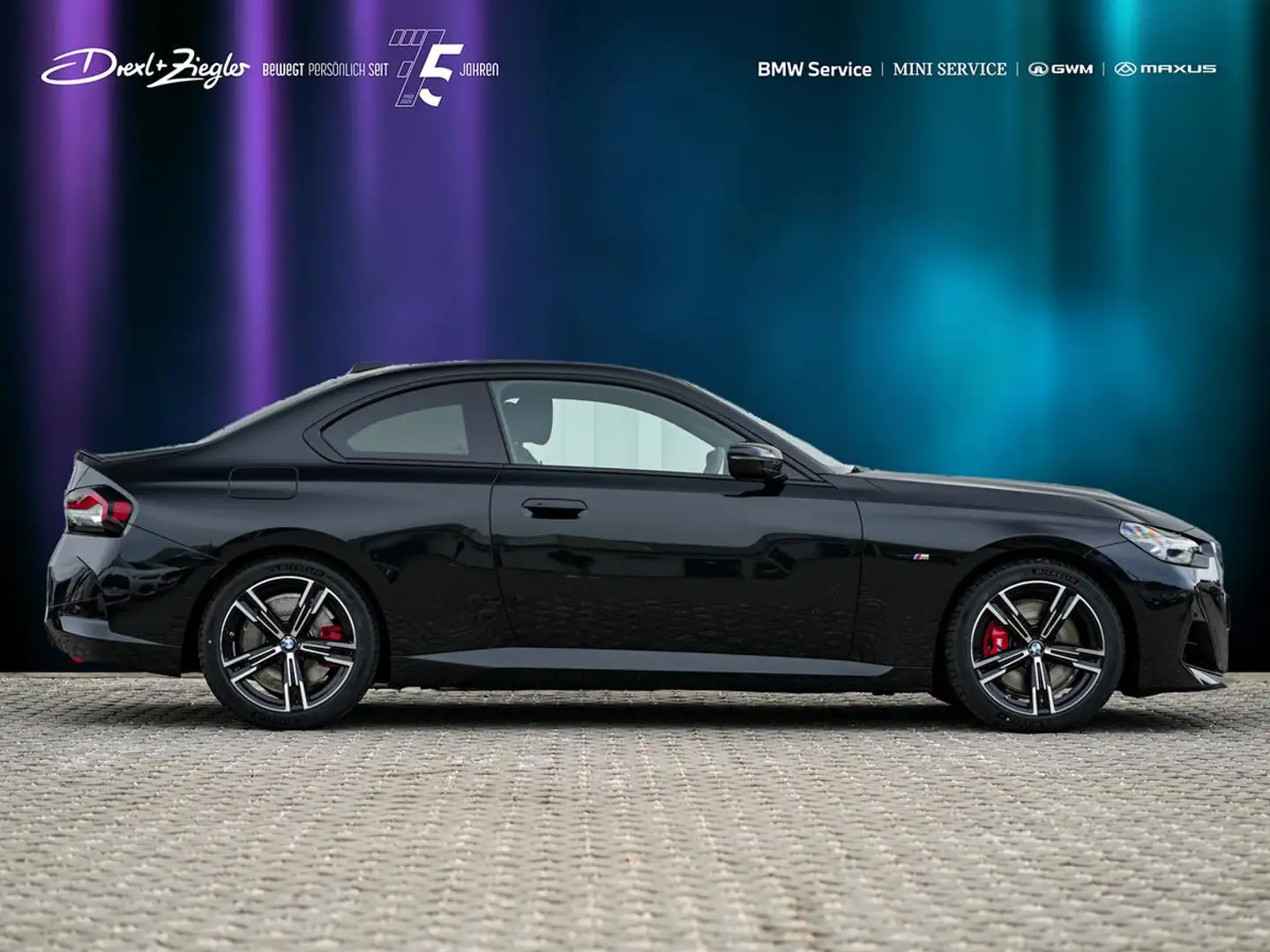 BMW 218 i Coupe M-Sport PRO Glasdach AdLED KoZg SGlas Schwarz - 2