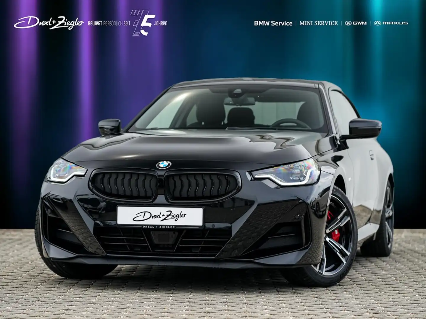 BMW 218 i Coupe M-Sport PRO Glasdach AdLED KoZg SGlas Schwarz - 1