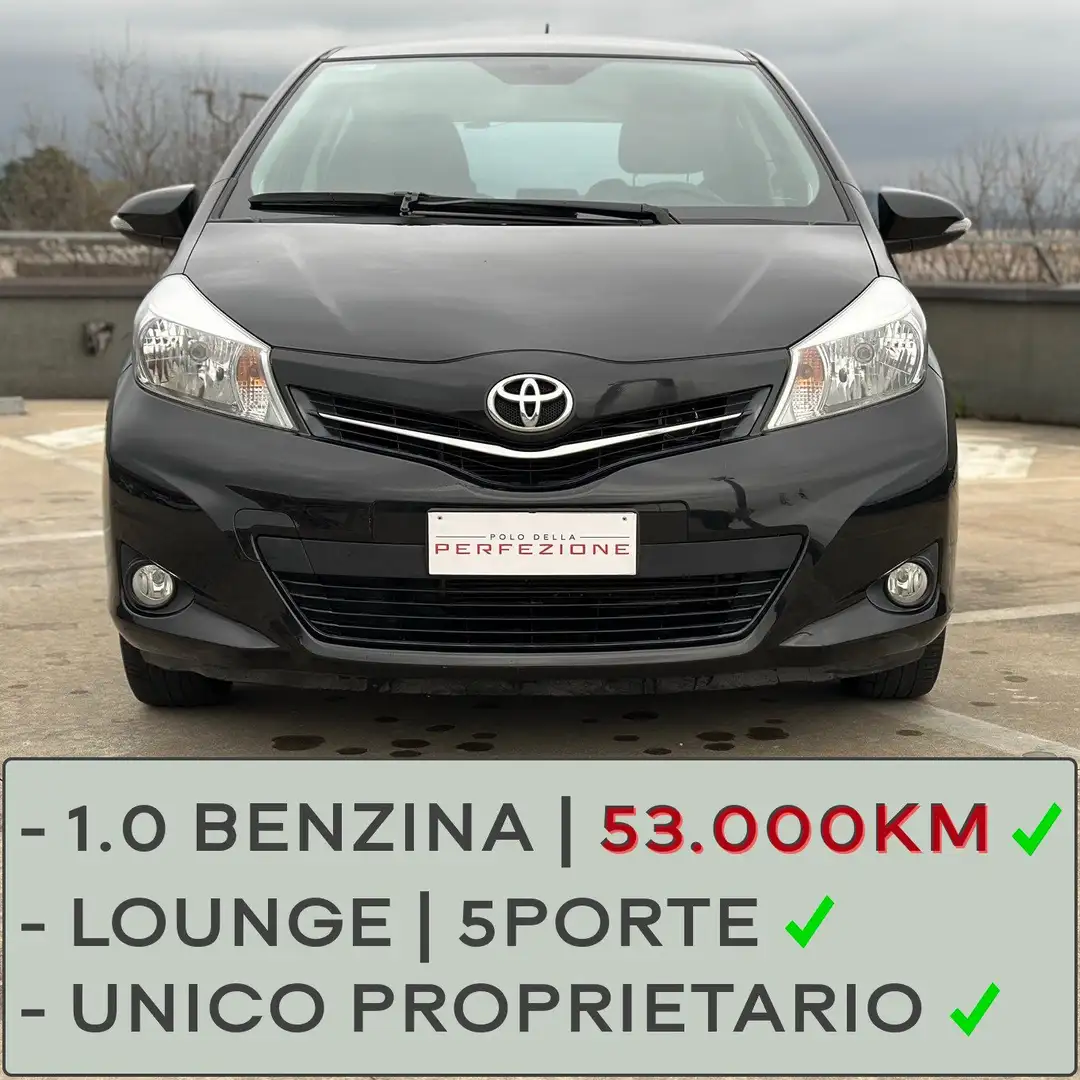 Toyota Yaris 1.0 Lounge, Unico Proprietario, 53.000km Noir - 1