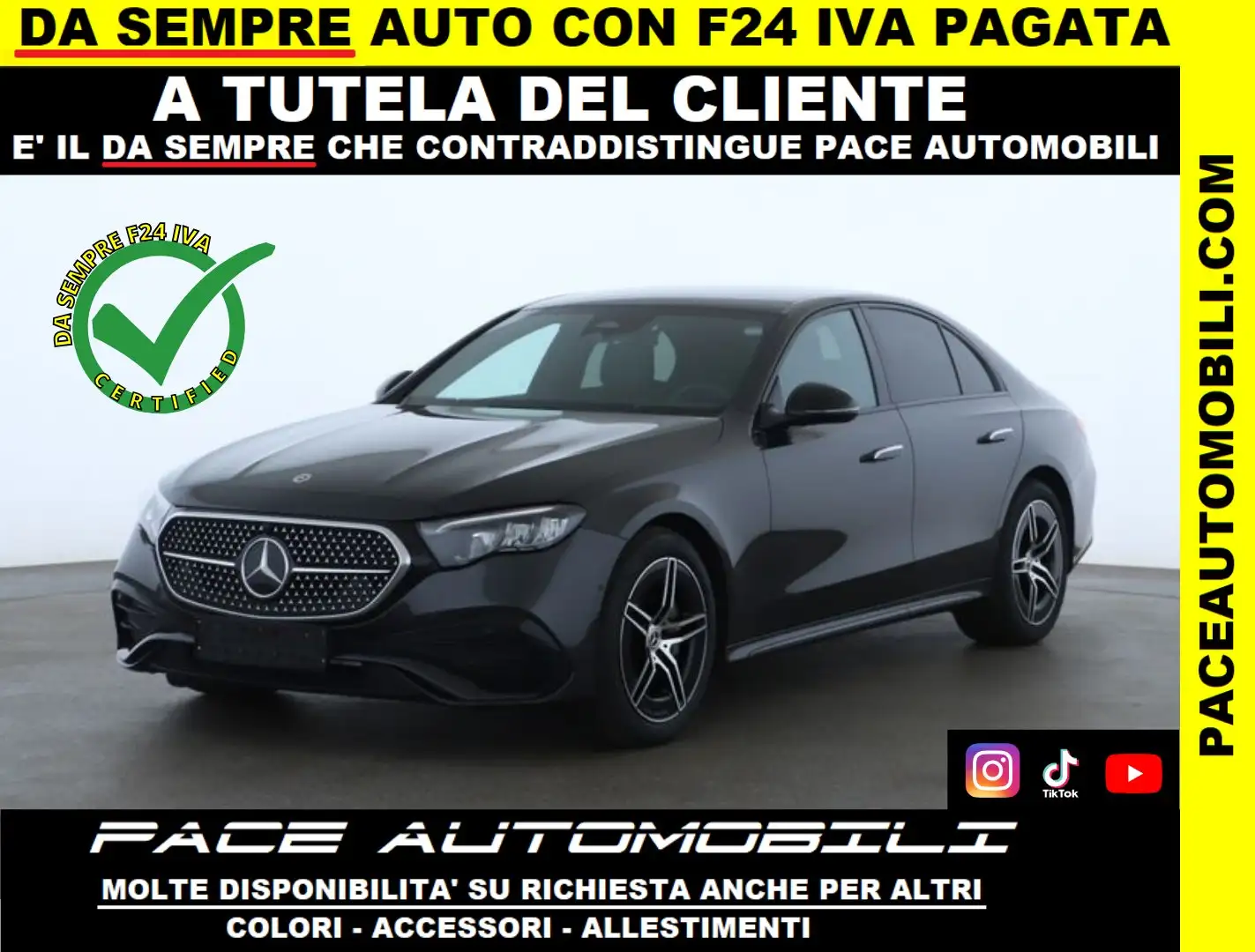 Mercedes-Benz E 220 AMG PREMIUM SPORT WIDESCREEN LED NAVI KAMERA PDC Nero - 1