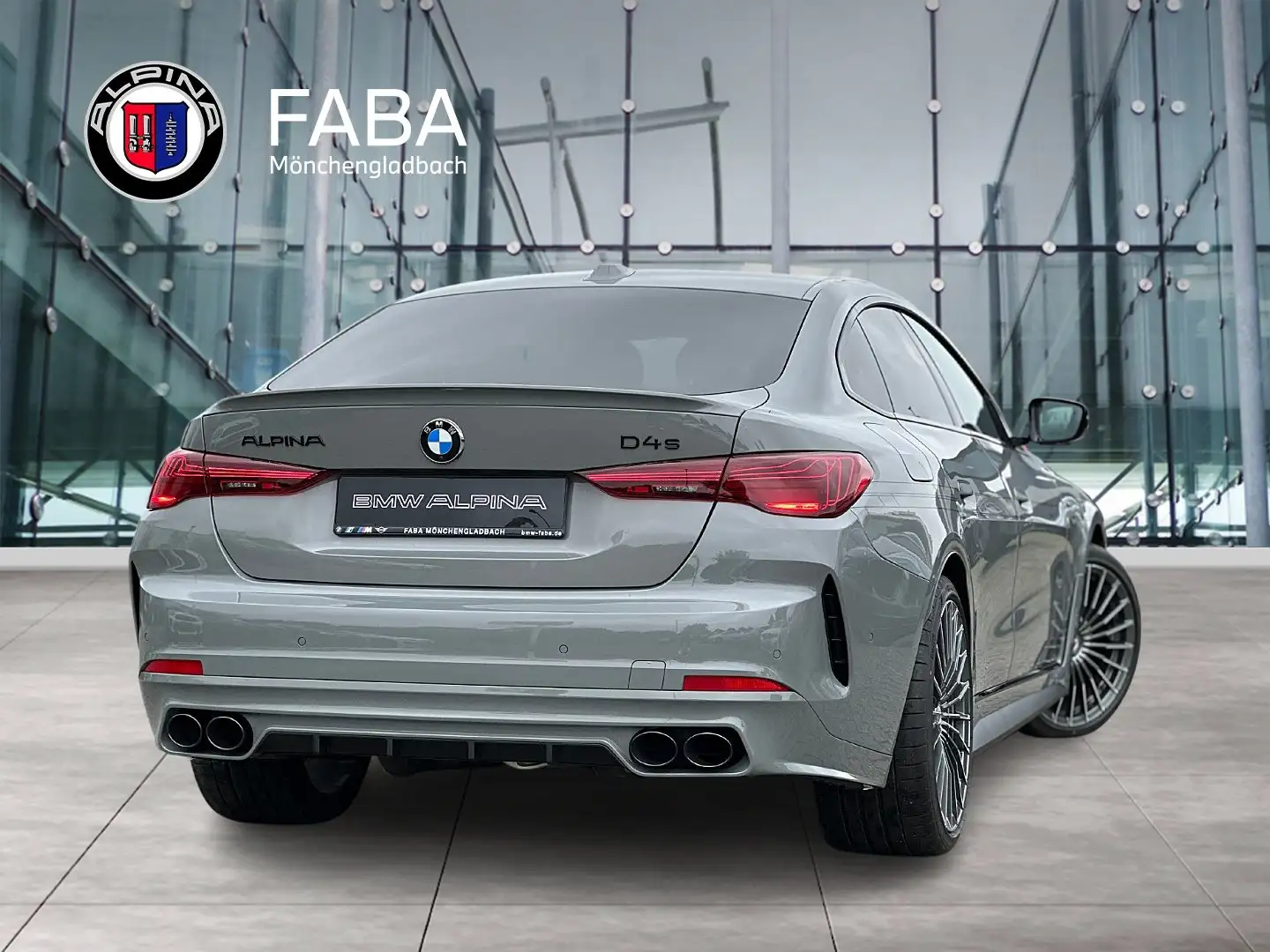 Alpina D4 S Gran Coupé Allrad AHK Driv Prof H&K HiFi Šedá - 2