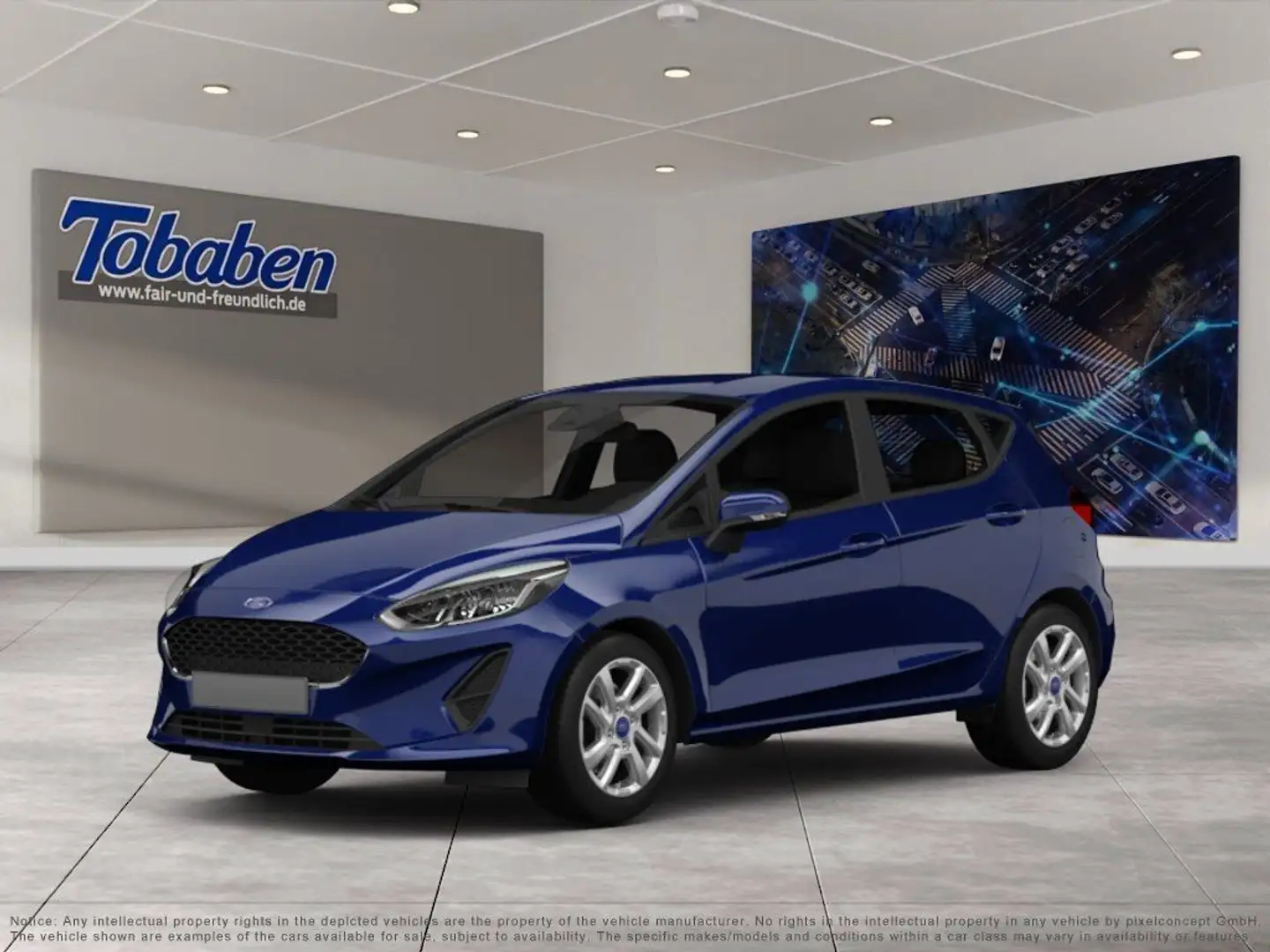 Ford Fiesta 1.0 EcoBoost Trend S/S (EURO 6d-TEMP) Blau - 1