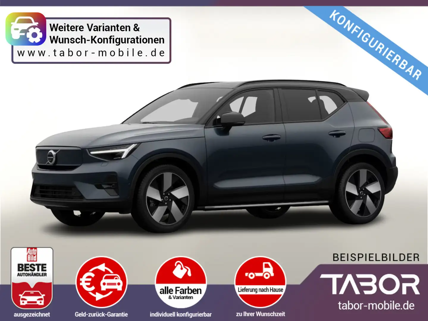 Volvo EX40 Twin Motor AWD Plus LED SHZ Kam ACC UVP-20%* Kék - 1