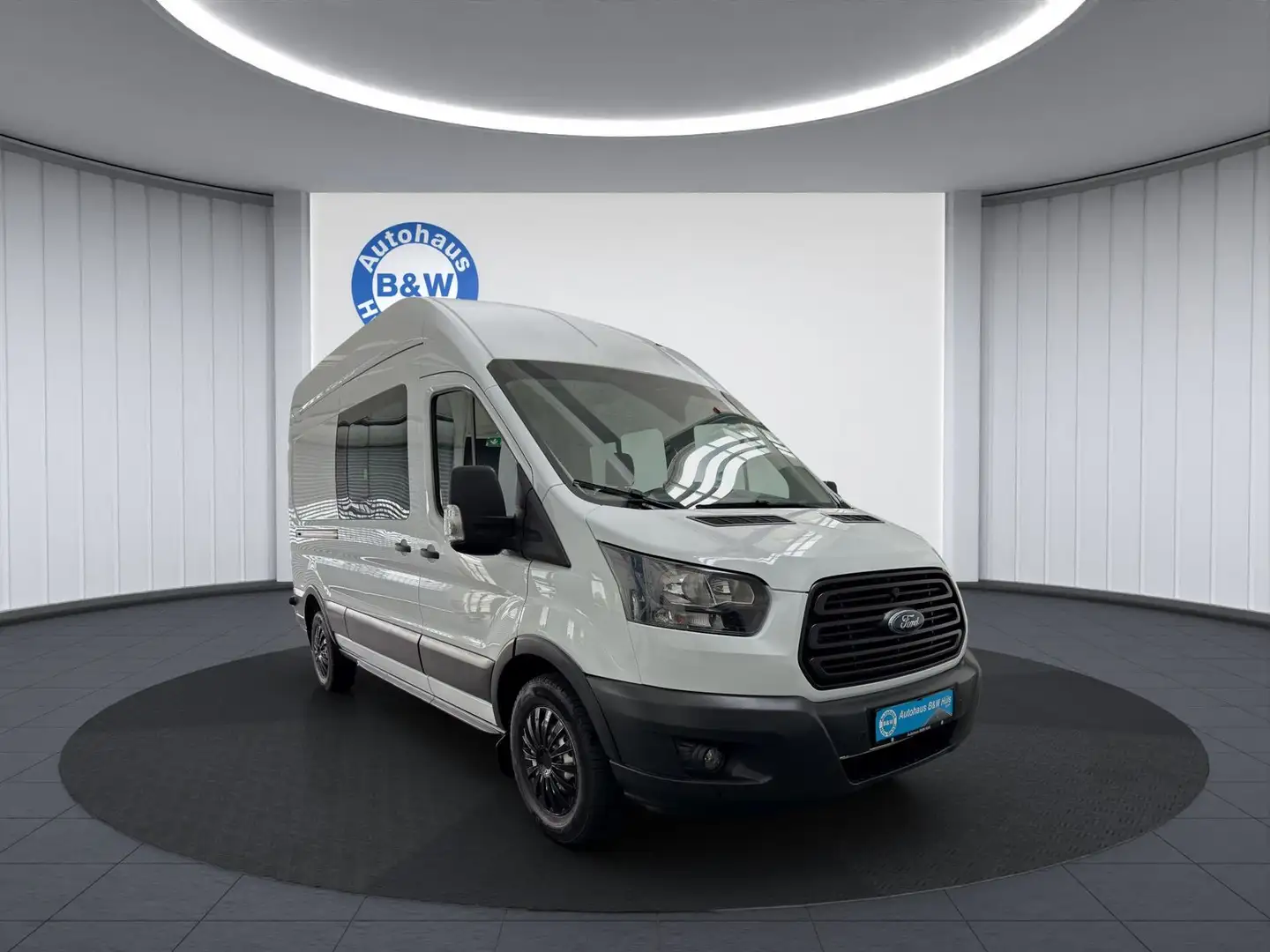 Ford Transit 350 L3 H3*DoKa*REGALE*6-SITZE*AHK Blanc - 1