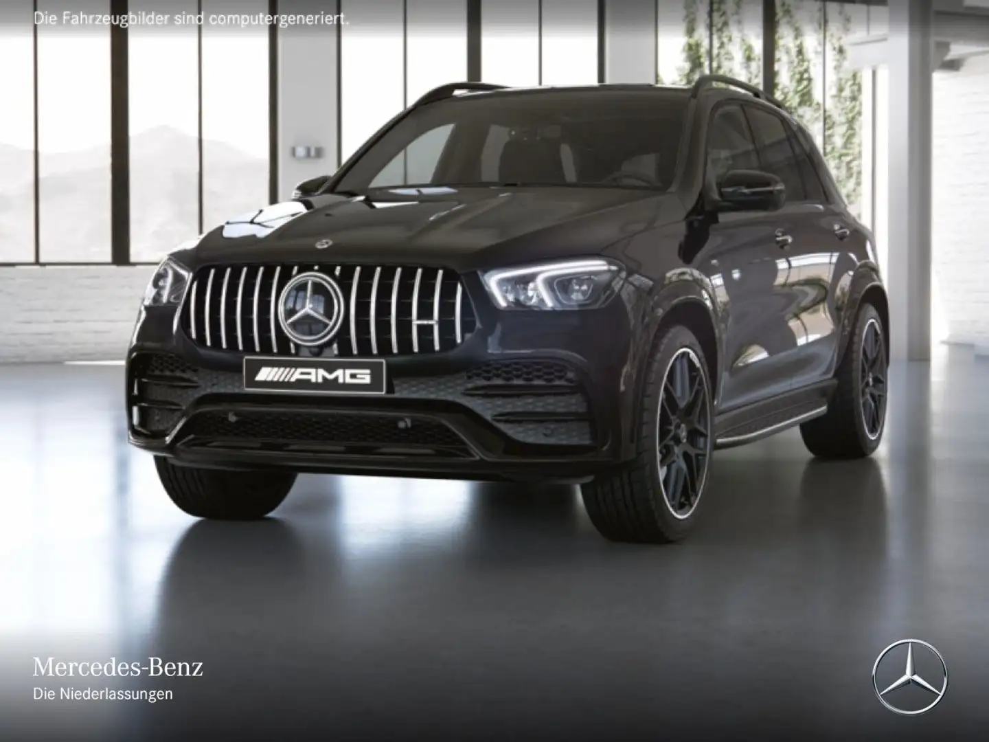 Mercedes-Benz GLE 53 AMG GLE 53 4M NIGHT+PANO+360+LED+FAHRASS+STHZG+22"+HUD Schwarz - 2