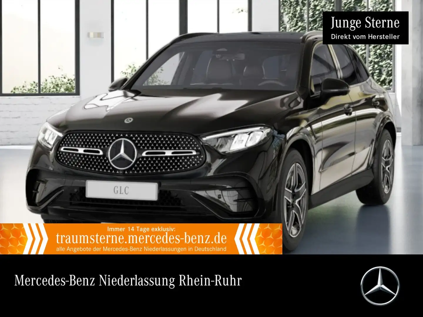 Mercedes-Benz GLC 200 4M AMG+NIGHT+PANO+360+AHK+LED+BURMESTER+9G Schwarz - 1