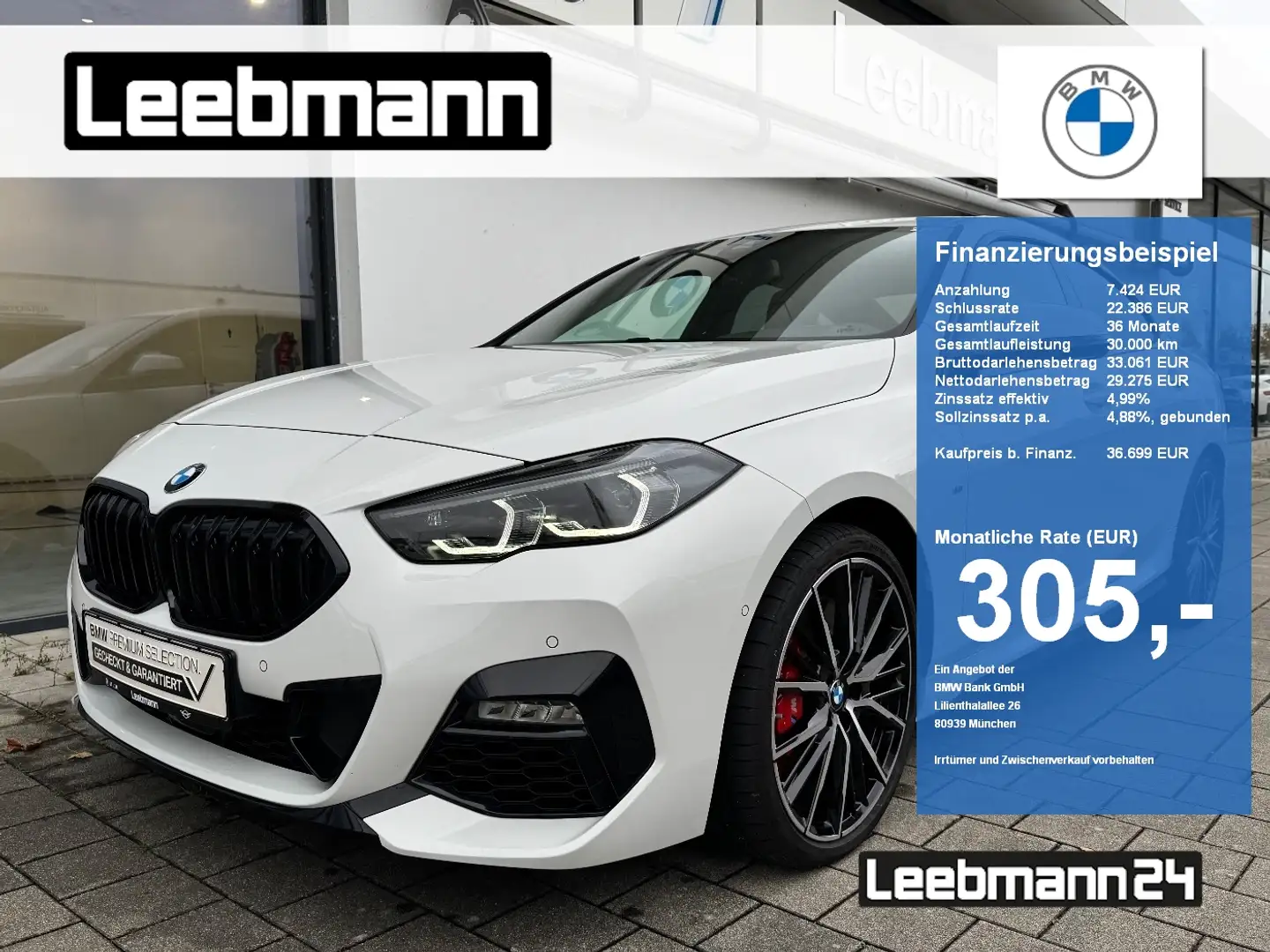 BMW 220 i Gran Coupé Edition ColorVis. GARANTIE-09/29 Weiß - 1