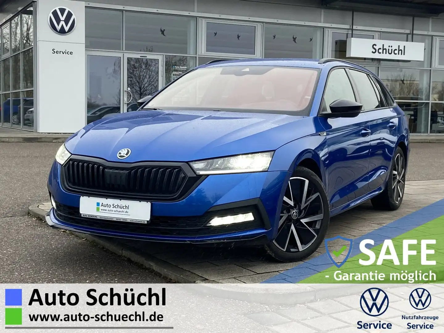 Skoda Octavia Combi 2.0 TDI DSG 4x4 SPORTLINE AHK+HEAD Blau - 1