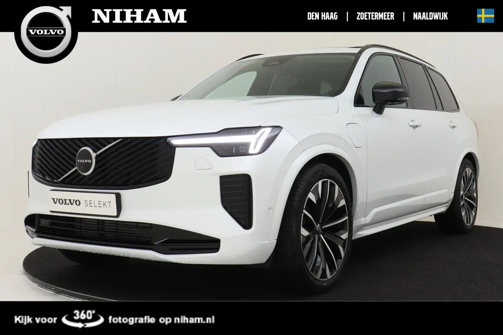 Volvo XC90 II T8 PLUG-IN HYBRID AWD ULTRA DARK -PANO.DAK|HARM Wit - 1