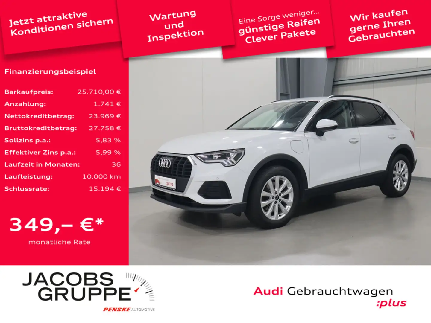Audi Q3 45 TFSI e Navi*LED*PDC * Blanc - 1