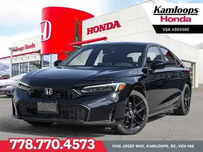 Black 2026 Honda Civic Hatchback Hatchback Front-Wheel Drive Automatic