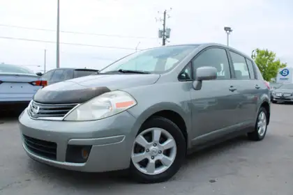 Gray 2010 Nissan Versa Hatchback Front-Wheel Drive Automatic