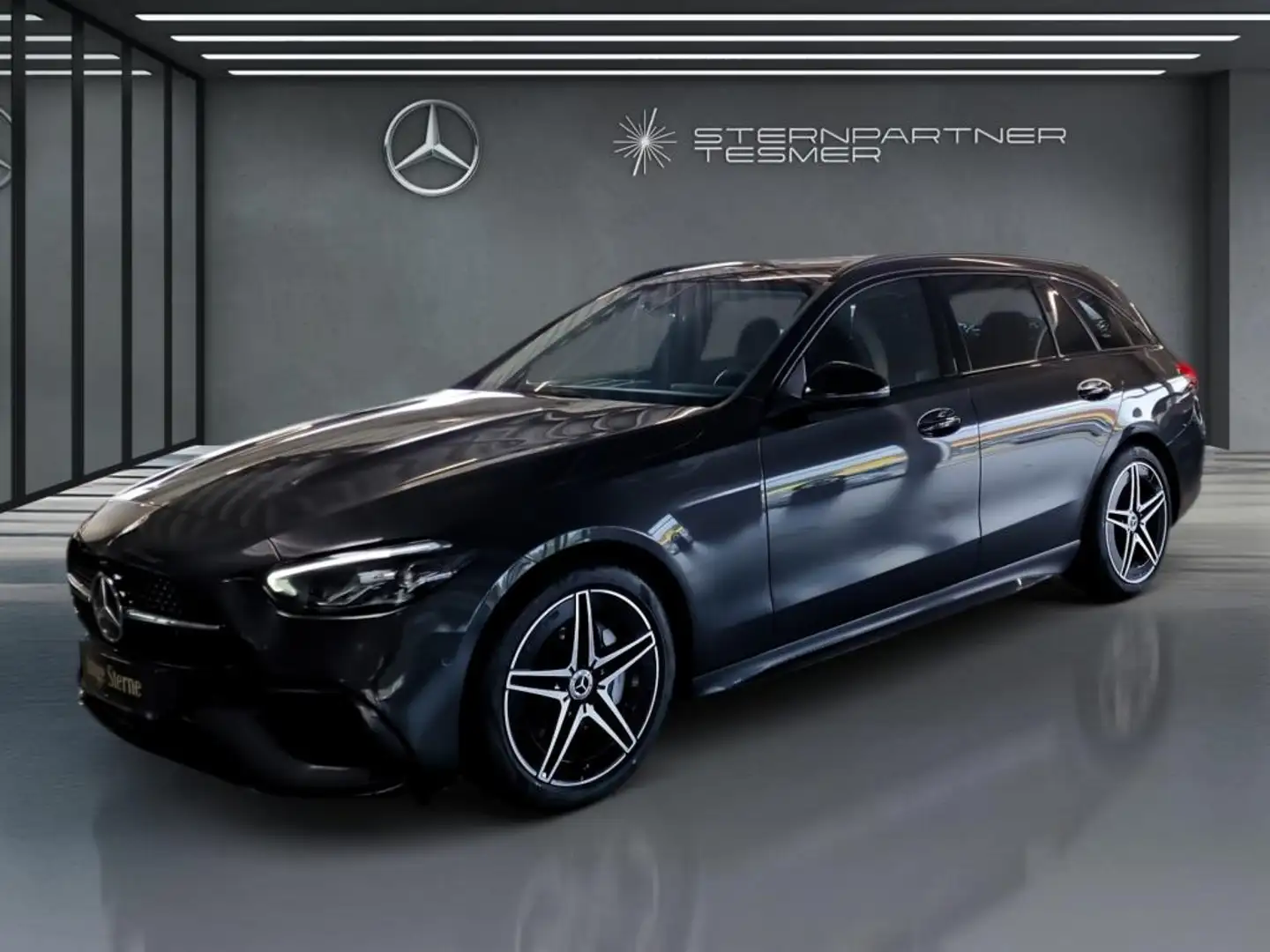 Mercedes-Benz C 180 T AMG +KAMERA+LED+AMBIENTE+NIGHT+PANO-DACH Gris - 2