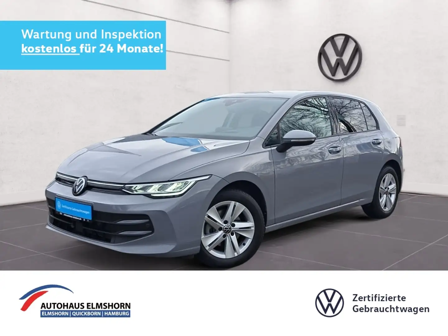 Volkswagen Golf VIII Life 1.5 eTSI DSG NAV KAM HEAD GJ-REIF PDC S Grau - 1