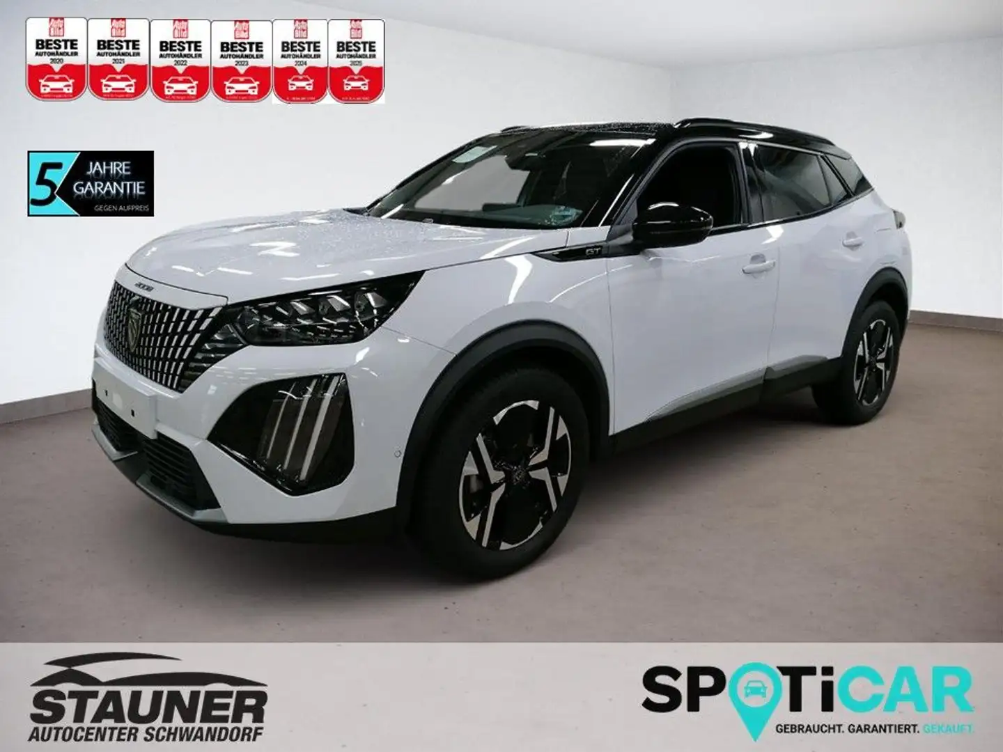 Peugeot 2008 Neuer 2008 GT HYBRID 145 e-DSC6 *SCHIEBEDACH* Weiß - 1