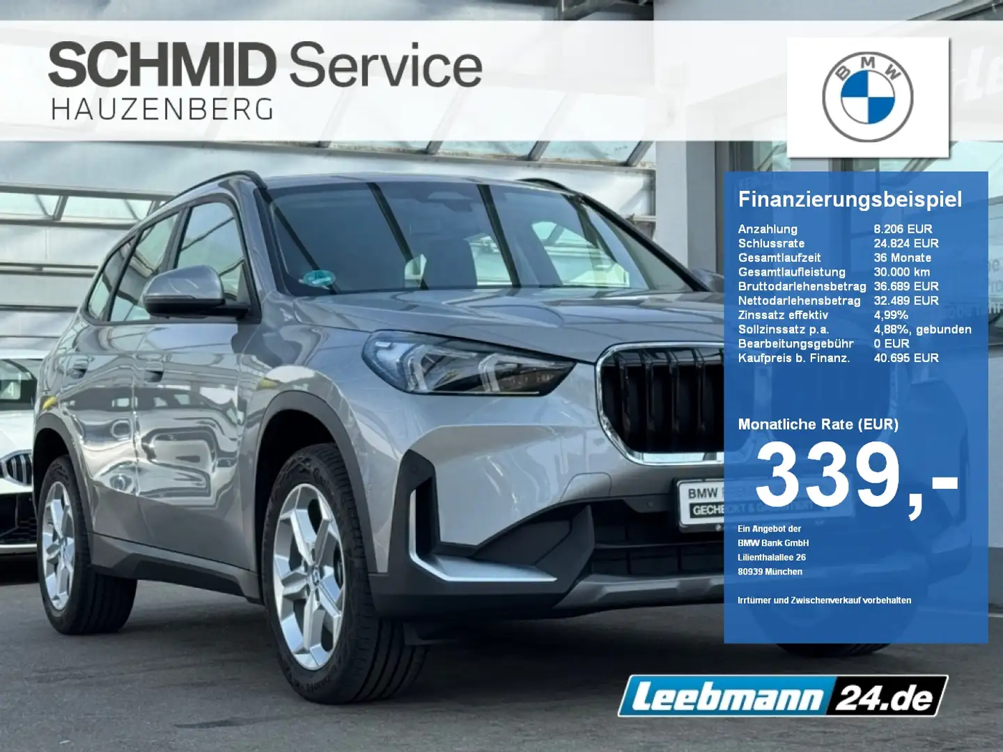 BMW X1 sDrive20i 18-Zoll/AHK GARANTIE bis 01/2029 Zilver - 1