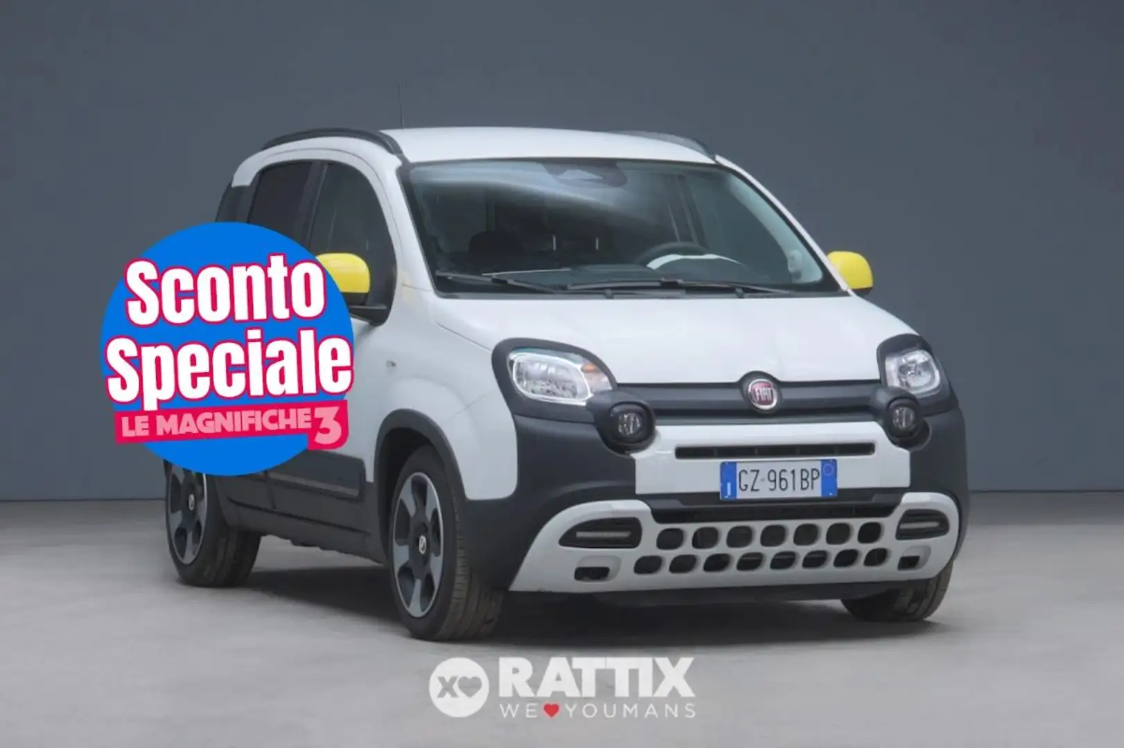Fiat Panda Pandina 1.0 Firefly Hybrid 70CV Cross Blanc - 1
