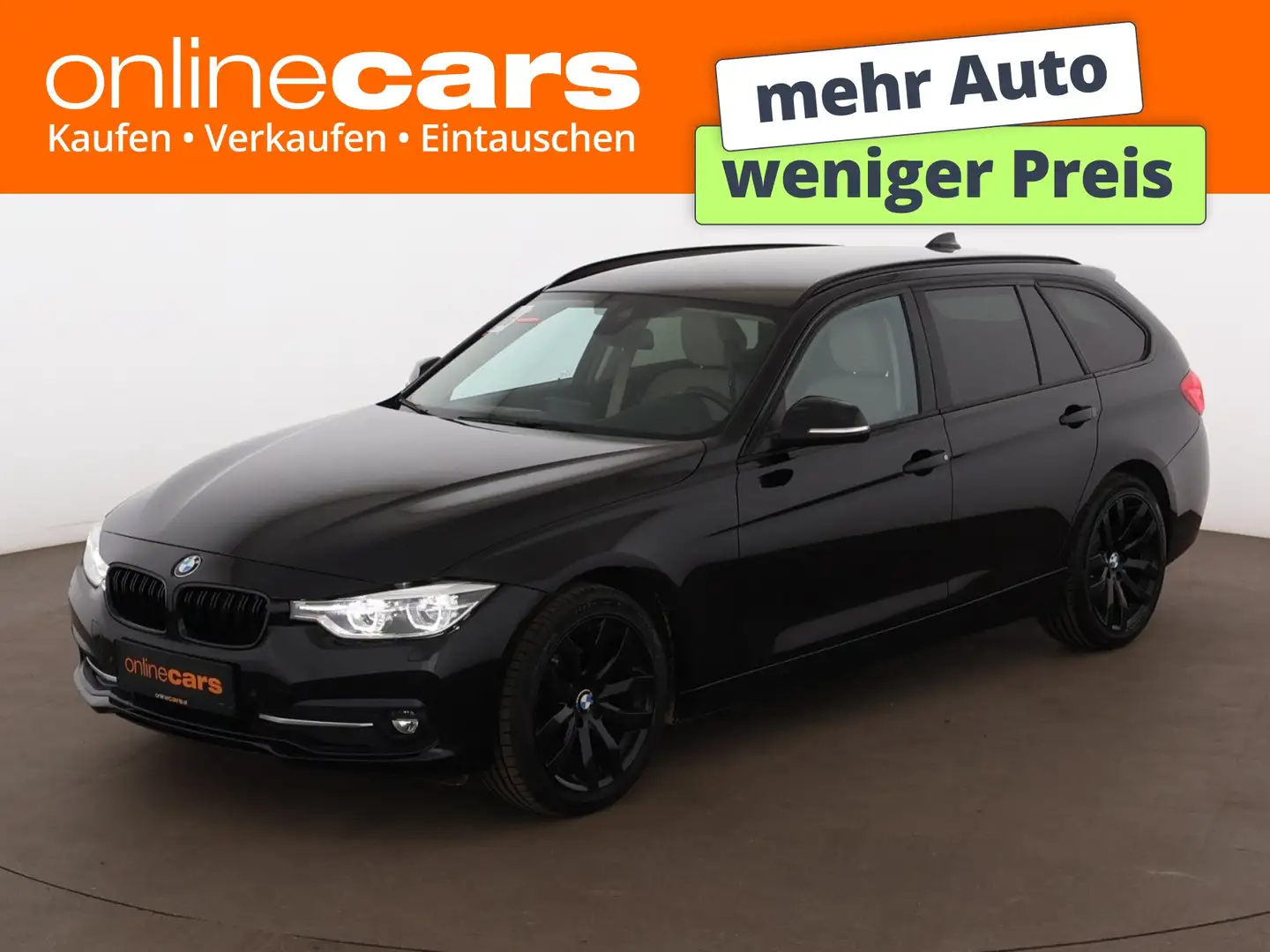 BMW 318 d Touring Sport Line LED HEAD-UP LEDER NAVI Schwarz - 1
