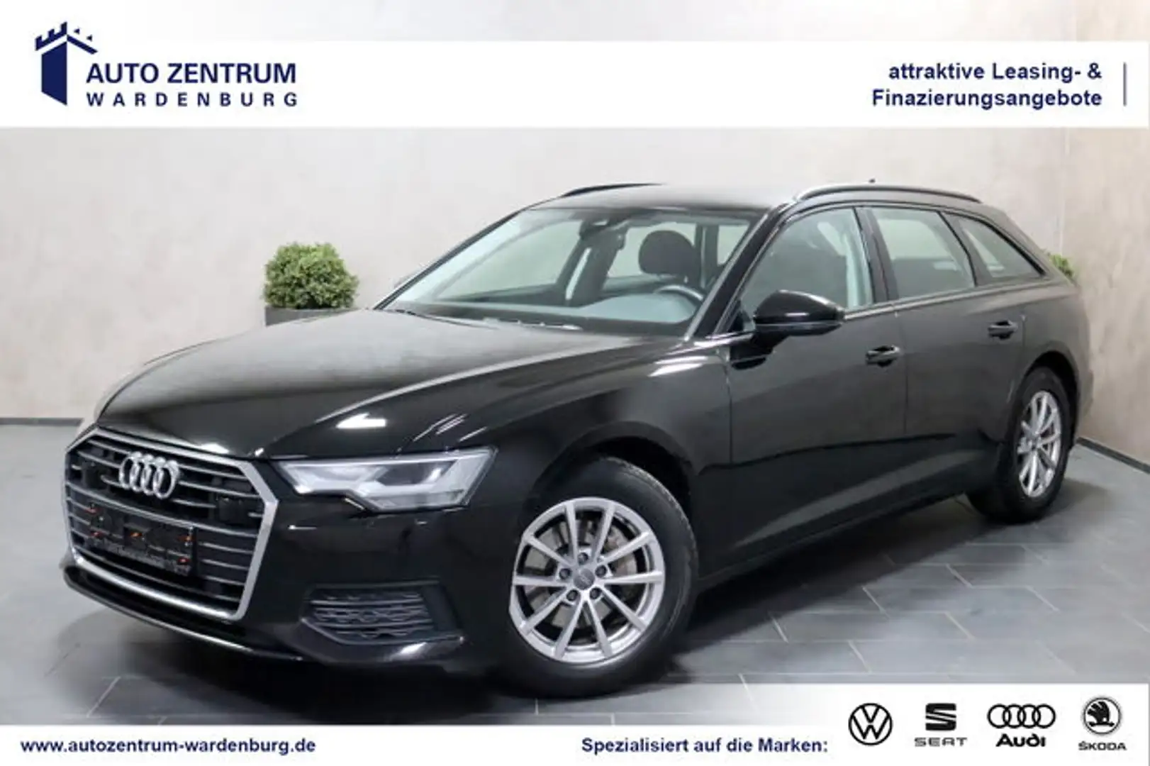 Audi A6 Avant 40 TDI S-Tronic AHK LED NAVI STAU SPUR Schwarz - 1