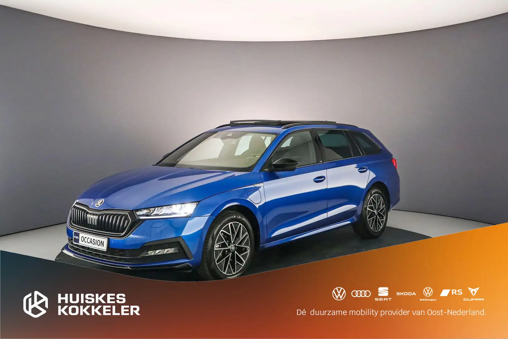 Skoda Octavia Combi Sportline Business 1.4 TSI PHEV 204pk DSG Au Bleu - 1