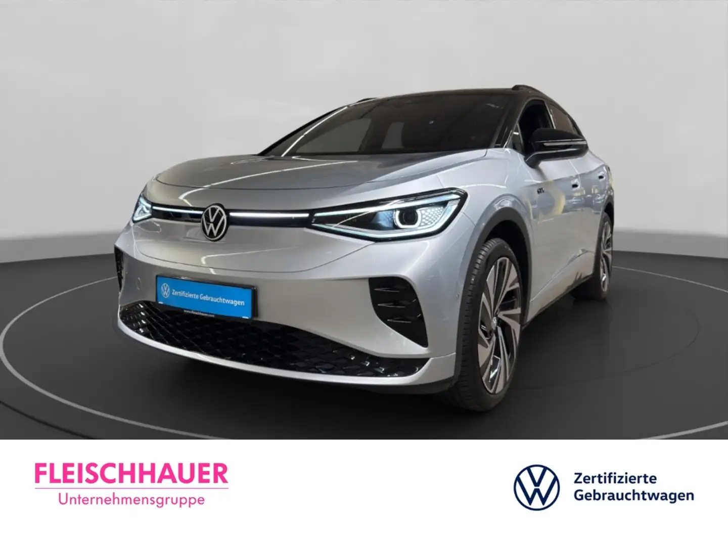 Volkswagen ID.4 GTX 4Motion MATRIX+PANO+AHK+ACC+HUD+NAVI+CARPLAY+H Silber - 1