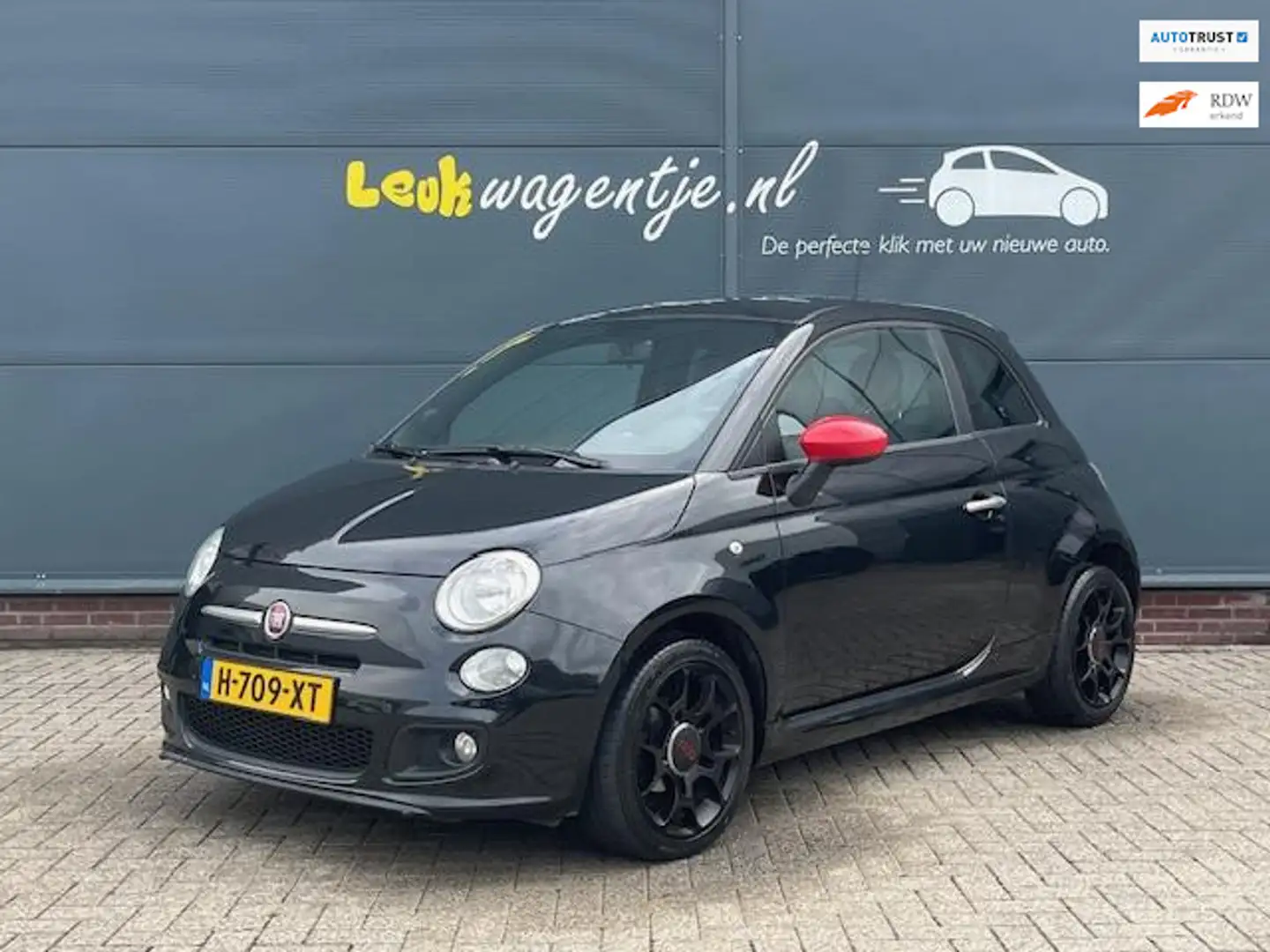Fiat 500 1.2 500S *sportinterieur *16” *topstaat *APK nieuw Zwart - 1