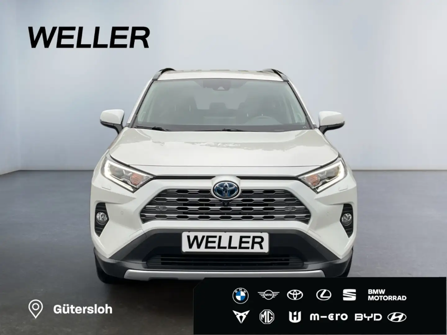 Toyota RAV 4 2.5 4x4 Hybrid Lounge *AHK*360°*Leder*ACC* Weiß - 2