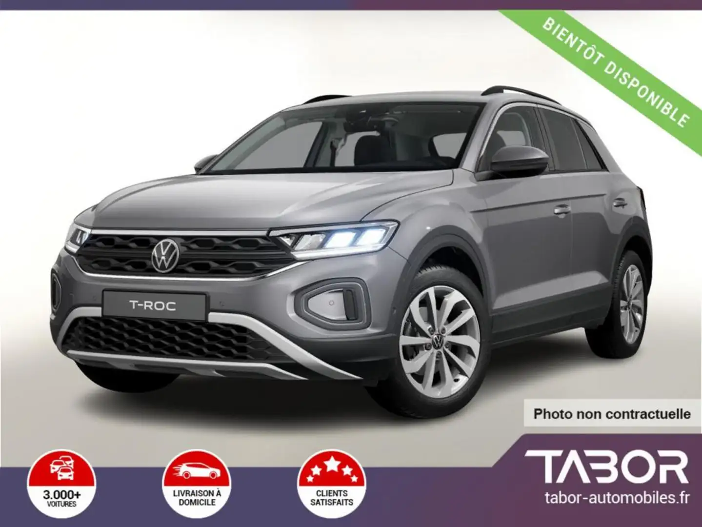 Volkswagen T-Roc 1.5 TSI 150 DSG R2D Keyl cam Gris - 1