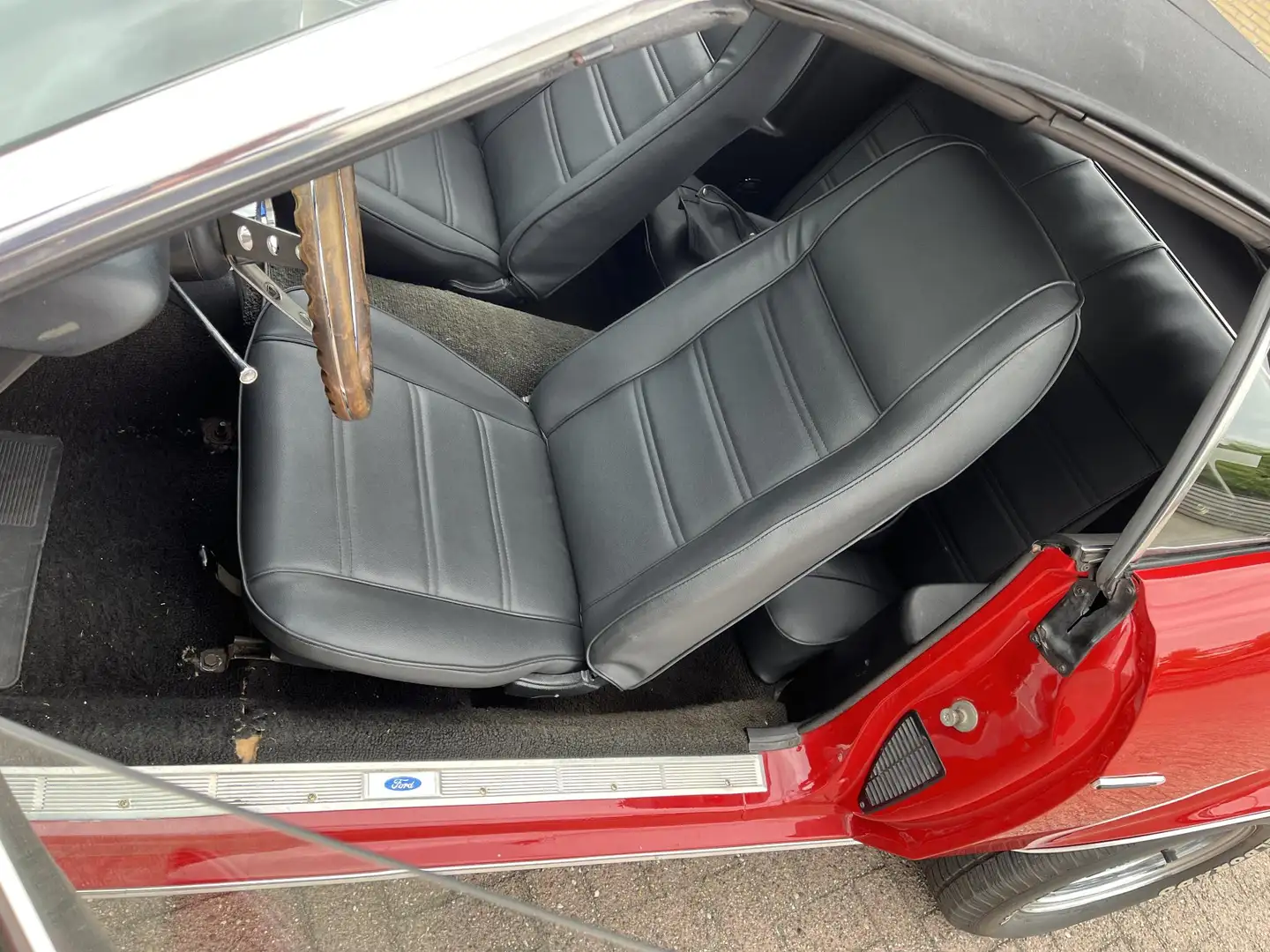 Ford Mustang cabriolet Convertible (250 Ci 6 cilinder) Converti Rood - 2