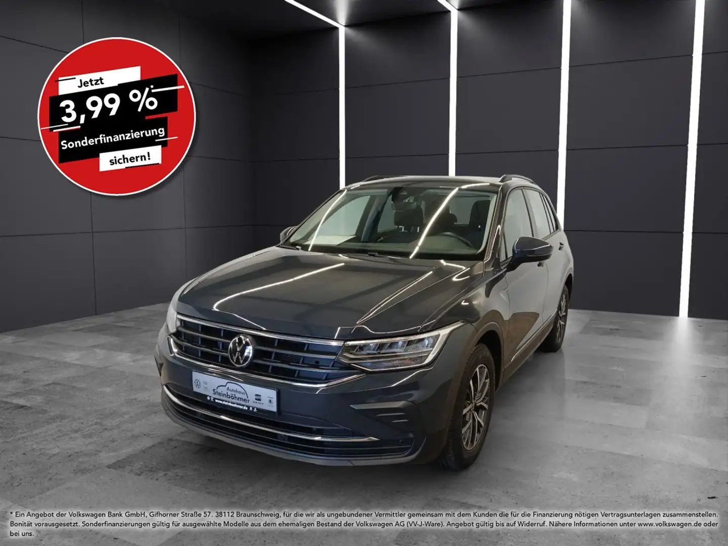 Volkswagen Tiguan Life 1.5TSI DSG LED NAV ACC SHZ AppCon Navi Grau - 1