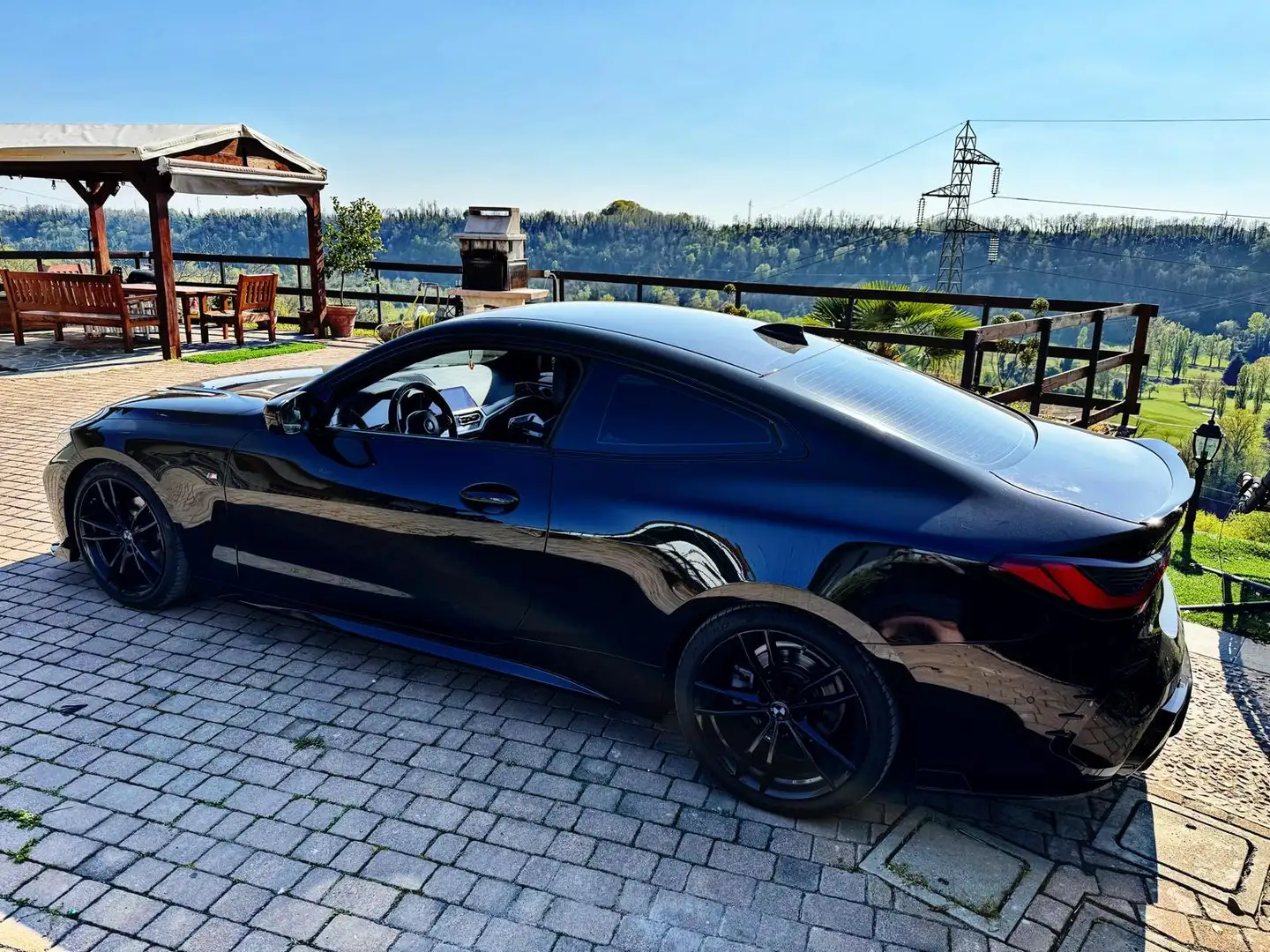 BMW 420 420d Coupe mhev 48V Msport auto Nero - 2