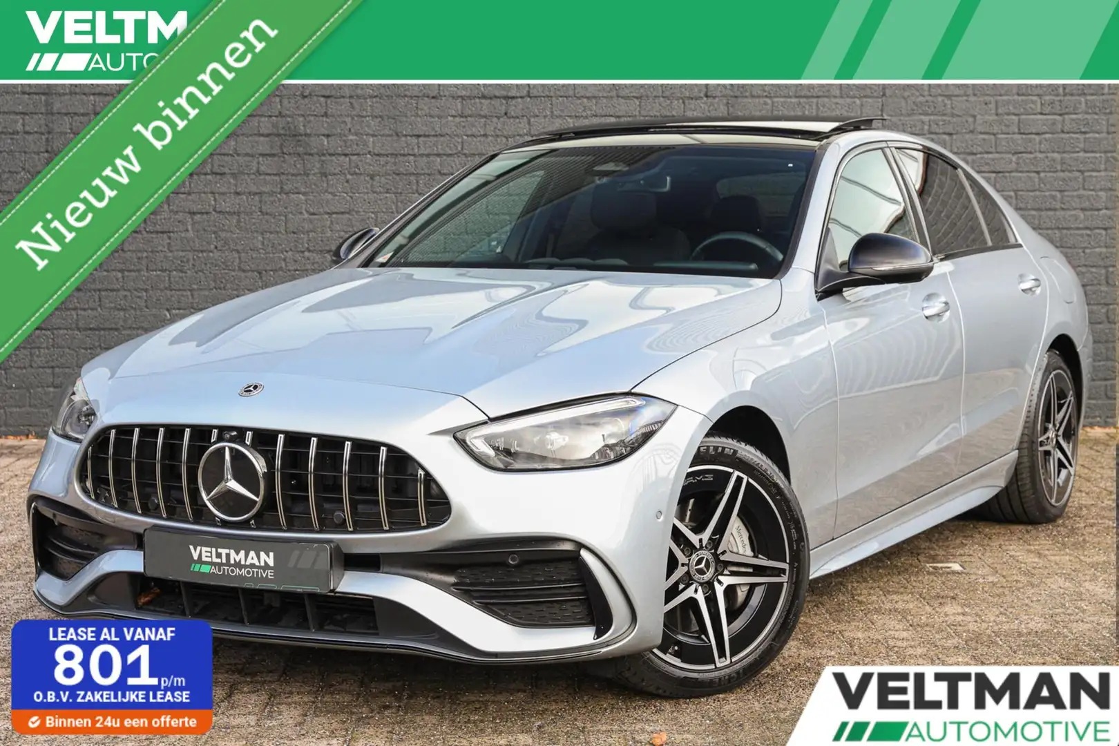 Mercedes-Benz C 300 e AMG Line PANO BURMESTER MEMORY DIGITAL LIGHT SFE Grigio - 1