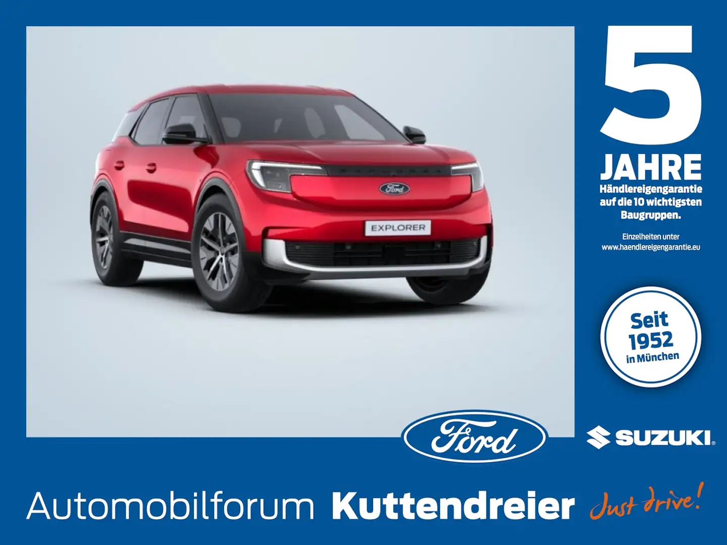 Ford Explorer Premium BEV **NEUES MODELL** NAVI*360° Красный - 1