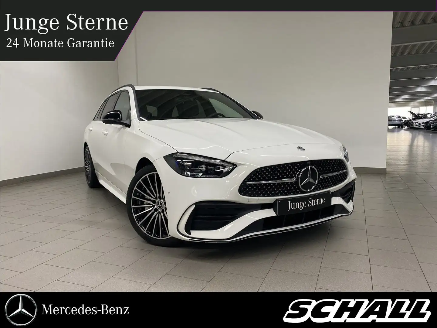Mercedes-Benz C 200 T AMG+NIGHT+DISTR+MEMO+360°+AMBIENT+19"AMG Weiß - 1