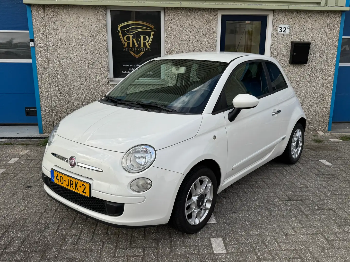 Fiat 500 1.2 Sport AUT Zwart stuur en accenten Half Leder Wit - 1