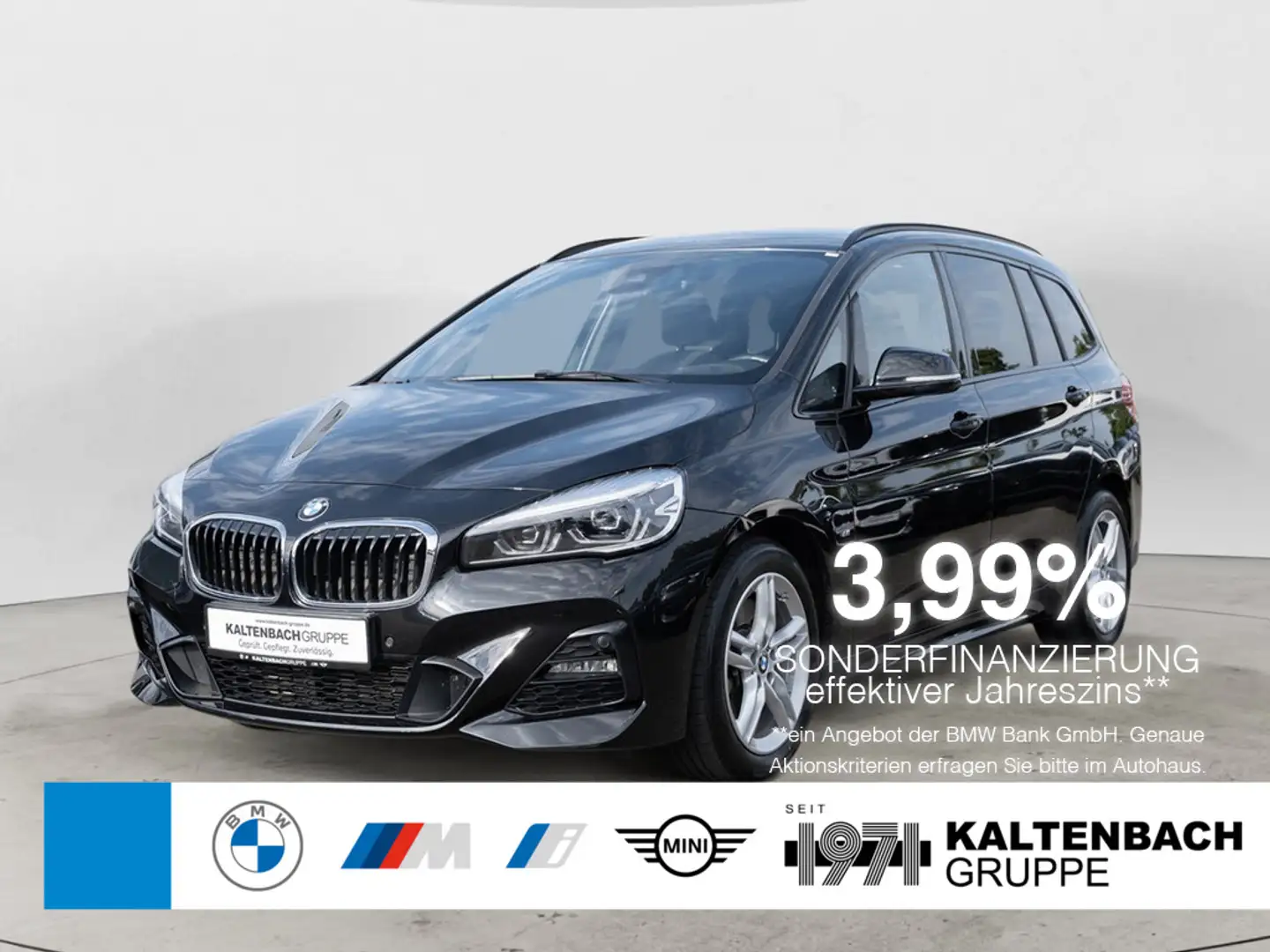 BMW 218 Gran Tourer M-Sport NAVI AHK LED SHZ PDC Negro - 1
