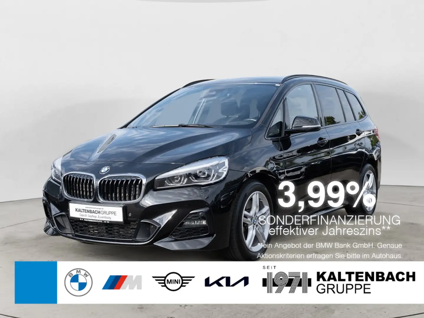 BMW 218 Gran Tourer M-Sport NAVI AHK LED SHZ PDC Noir - 1