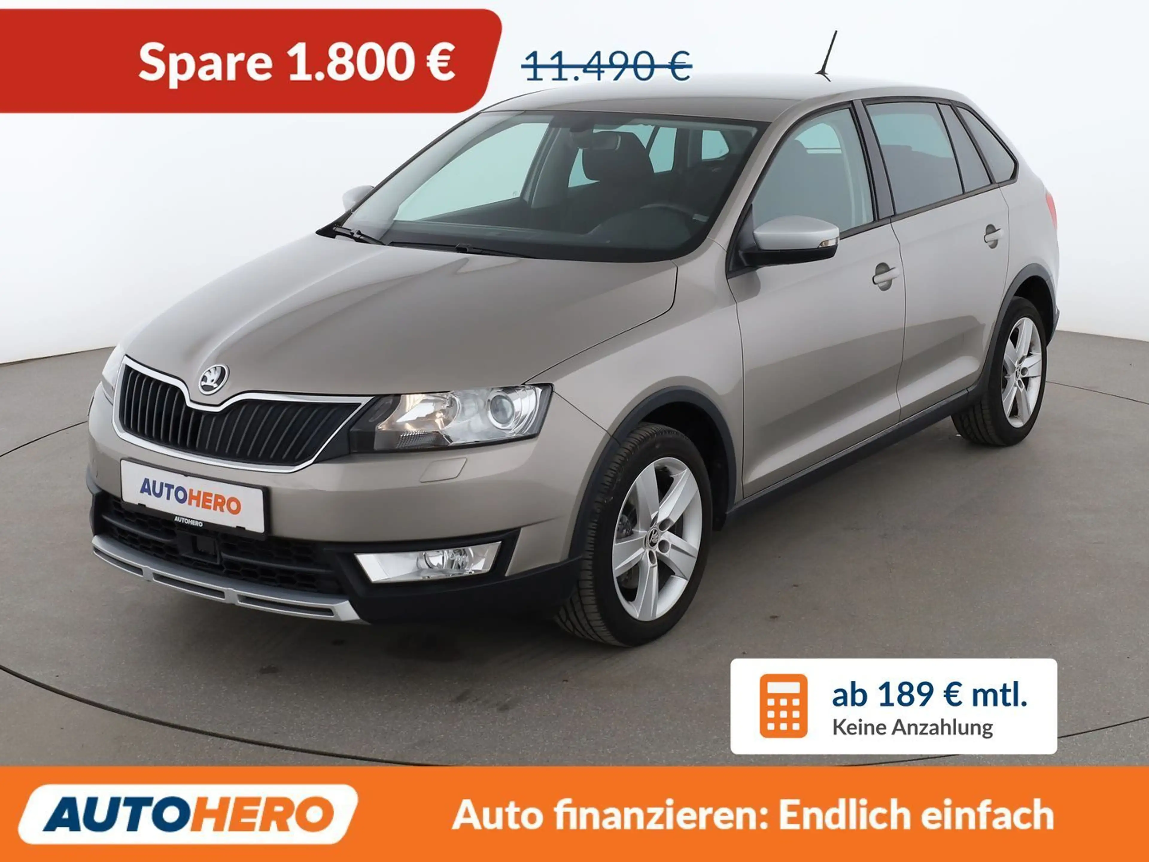Skoda Rapid/Spaceback 1.2 TSI ScoutLine*TEMPO*PDC*SHZ*KLIMA*GARANTIE*