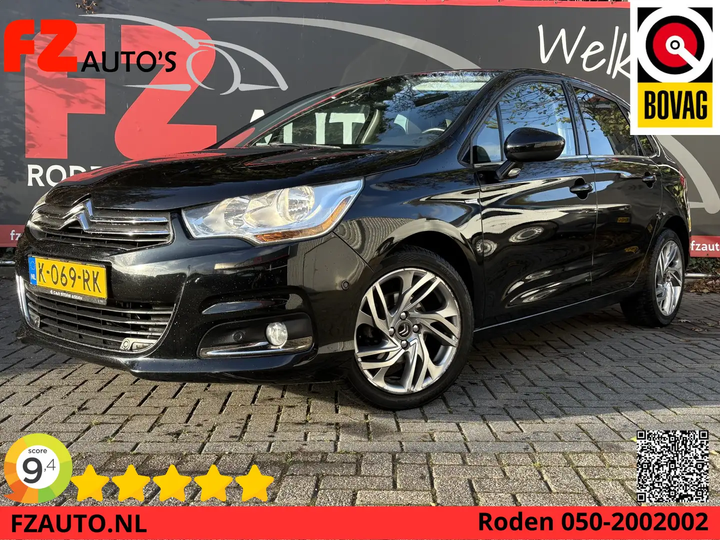 Citroen C4 1.6 VTi Exclusive - Airconditioning -Parkeersensor Noir - 1
