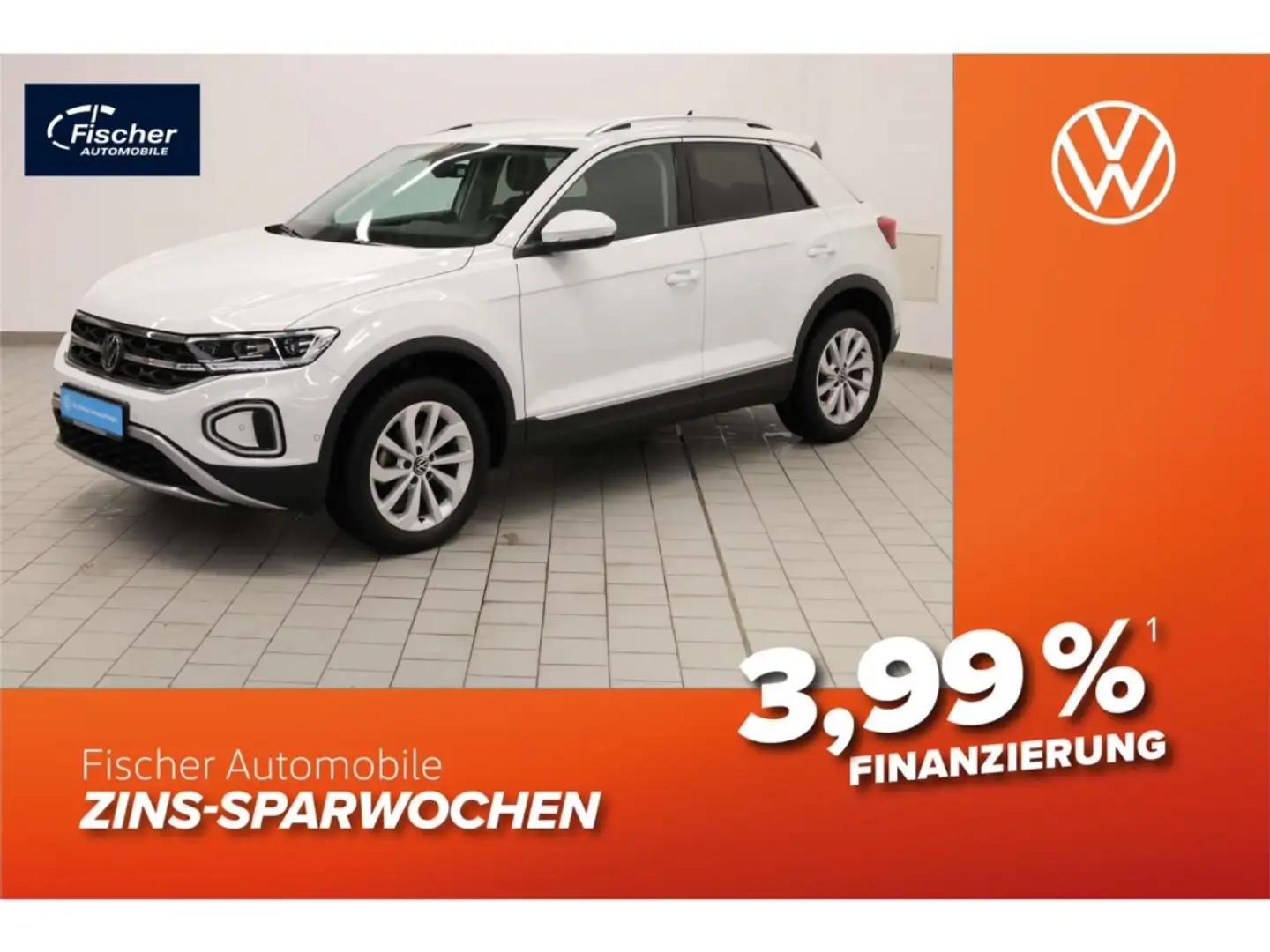 Volkswagen T-Roc 1.5 TSI Style 6-Gang AHK/LED/NAV/ACC/RFK Weiß - 1