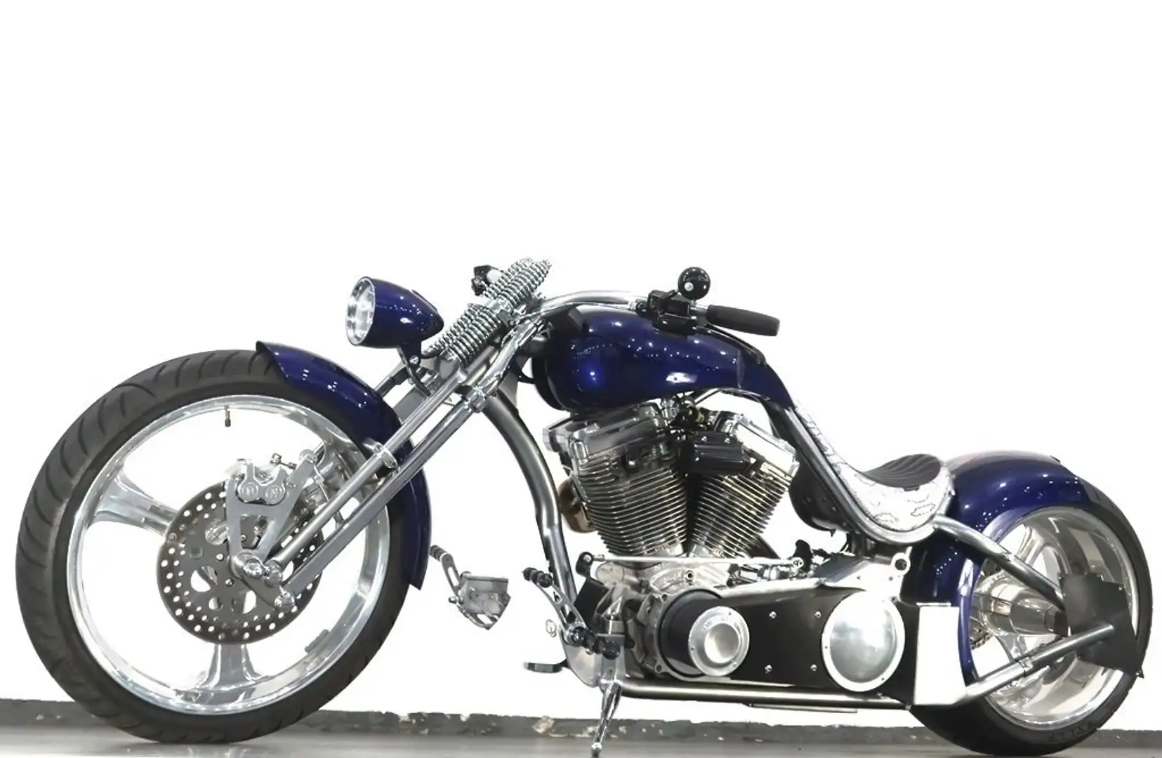 Harley-Davidson Sonstige Custom Bike Harley Davidson Dragster Style 598 km Blau - 1