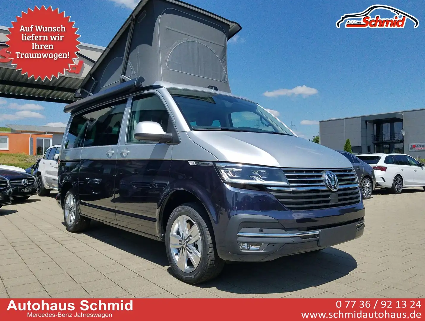 Volkswagen T6.1 California 6.1 Ocean 150 PS  Fahrassistenz Pa. 110 kW (150... Silber - 1