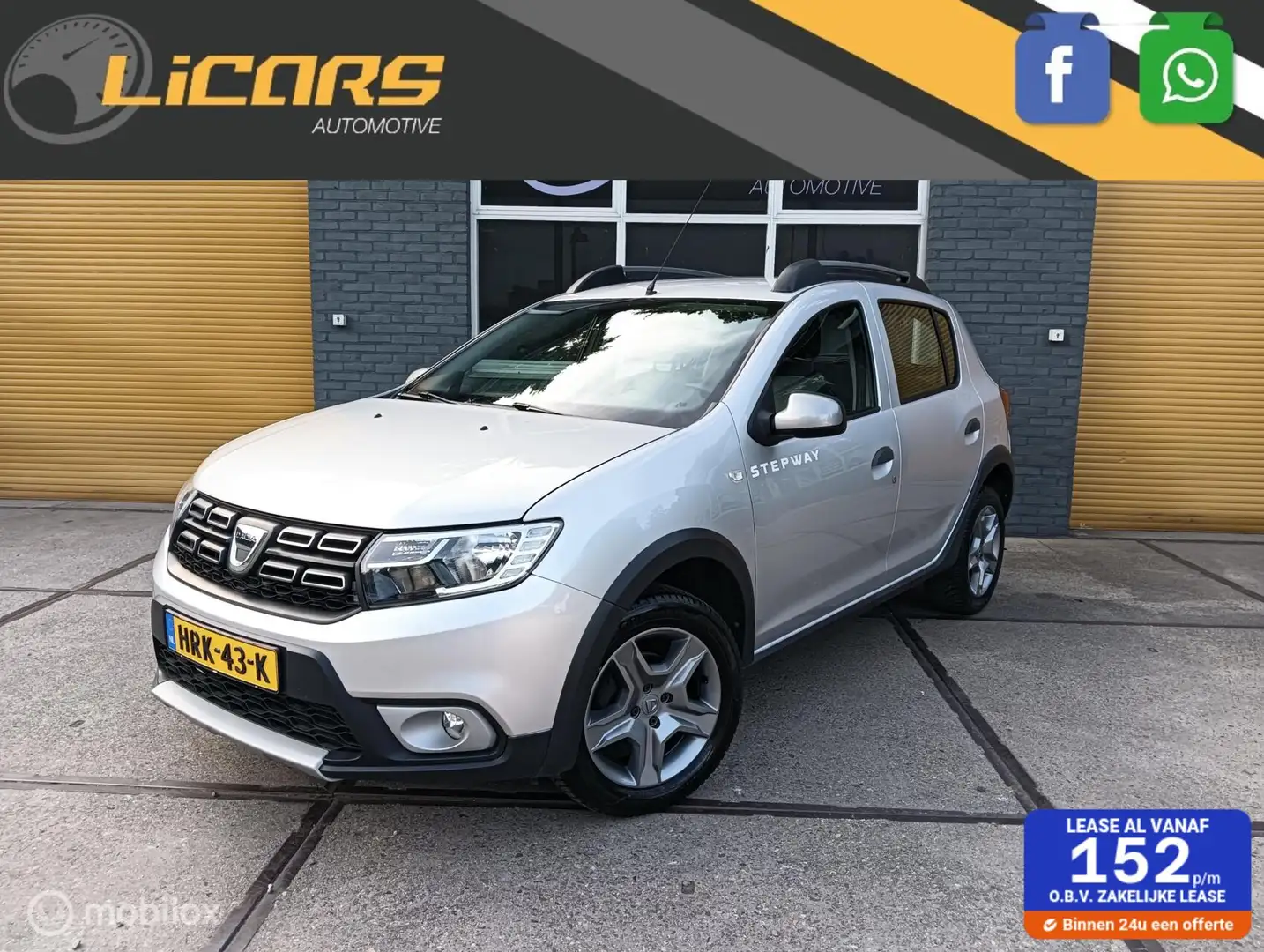 Dacia Sandero 0.9 TCe Stepway Navi/camera/PDC/cruise/airco Gris - 1