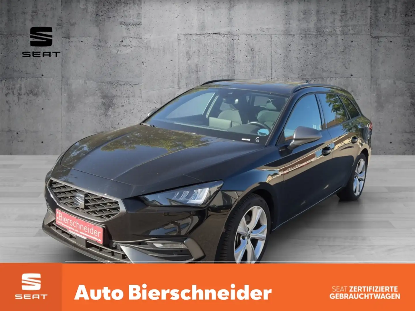 SEAT Leon Sp. 2.0 TDI DSG FR ab 269,- EUR mtl. 1000 AHK LED Schwarz - 1