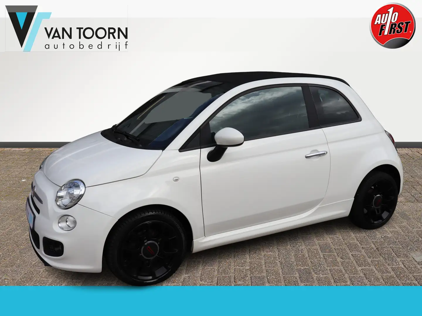 Fiat 500C 0.9 TwinAir Turbo 500S Cabrio, leder interieur. Blanc - 1