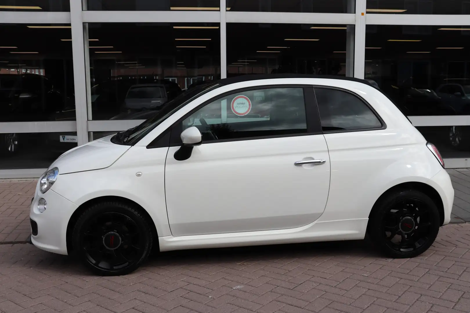 Fiat 500C 0.9 TwinAir Turbo 500S Cabrio, leder interieur. Blanc - 2