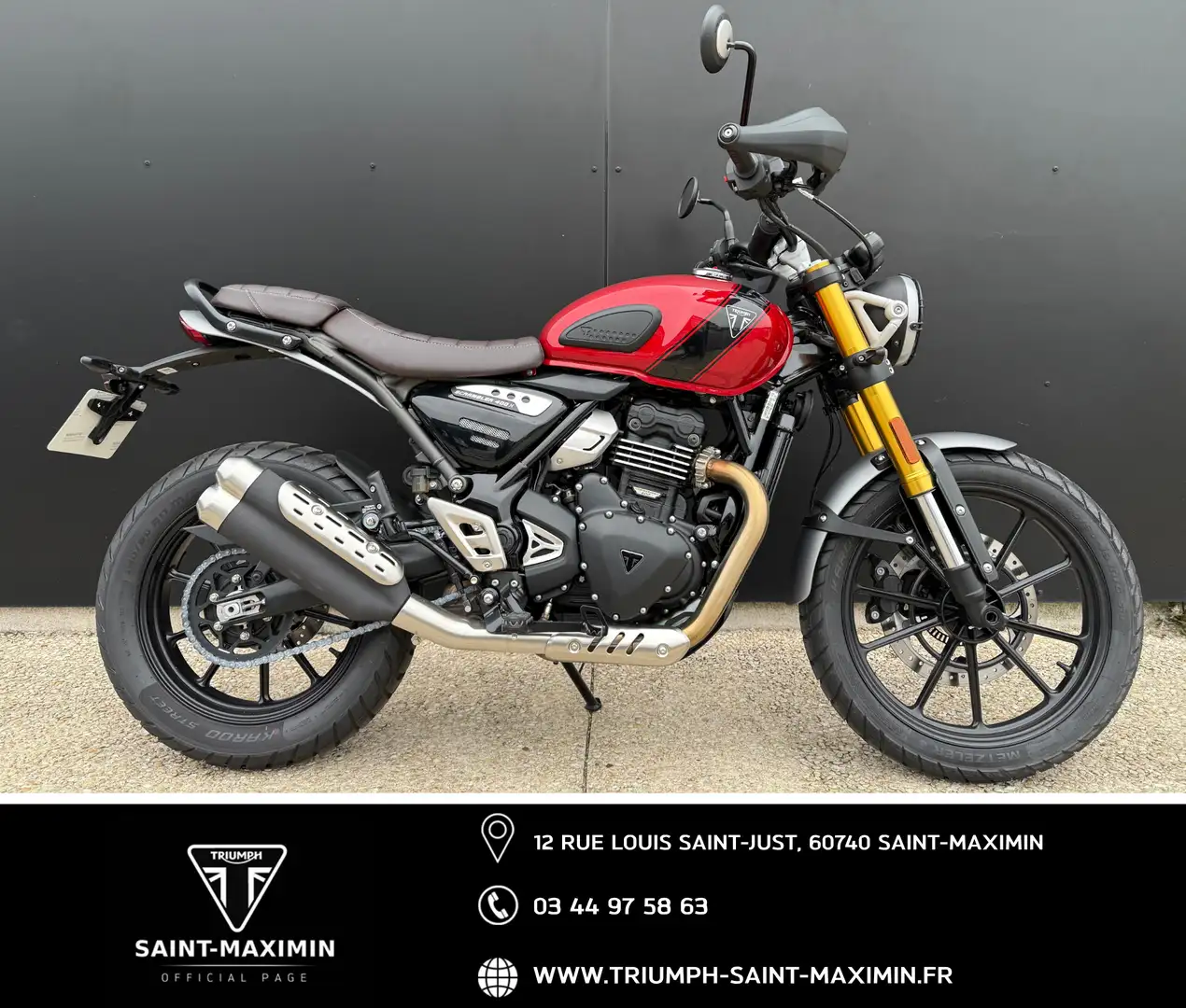 Triumph Scrambler 400 X Piros - 1