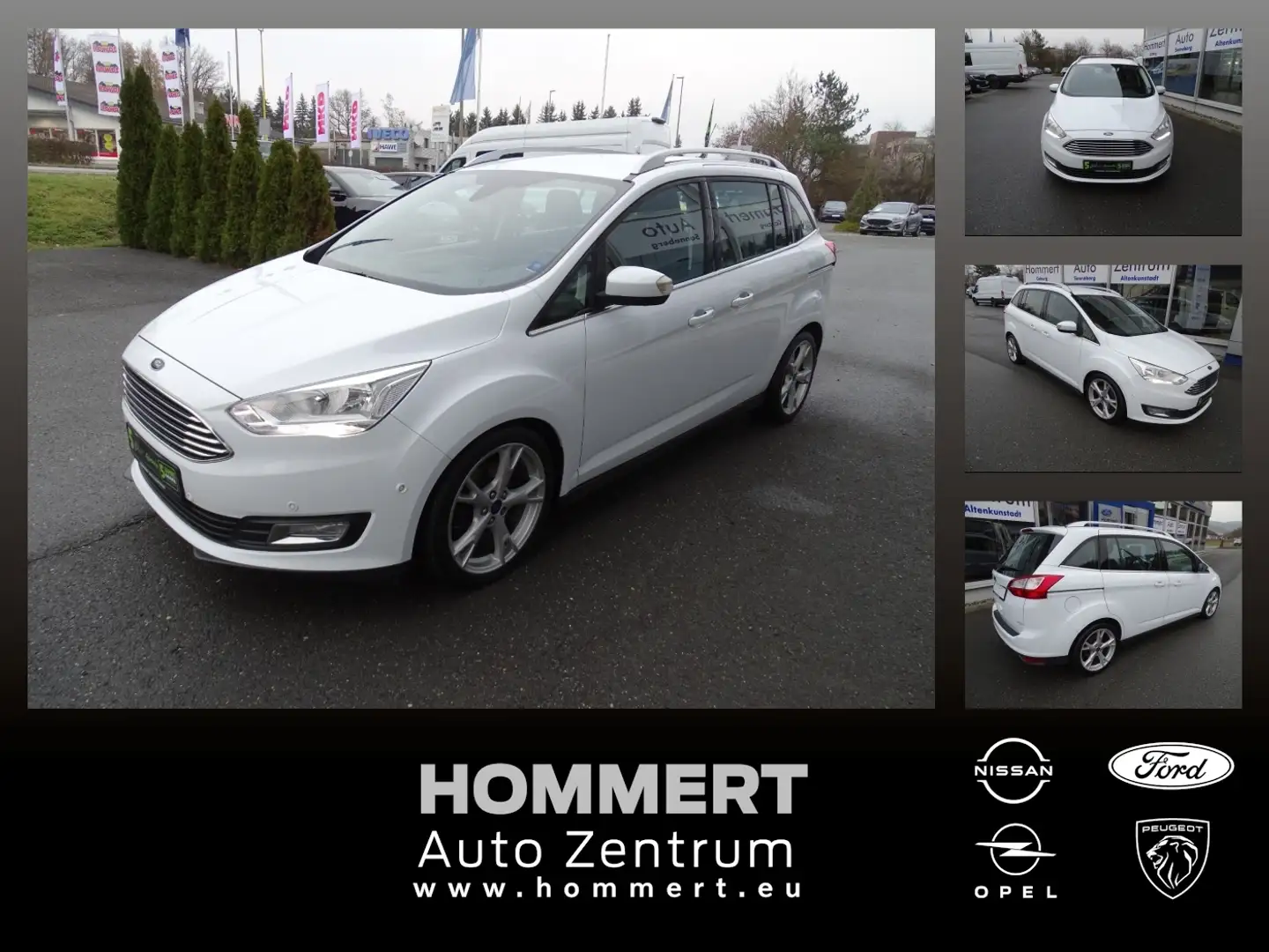 Ford C-Max 1.5 TDCi Grand Titanium Navi+SHZ+Winterp. Weiß - 1